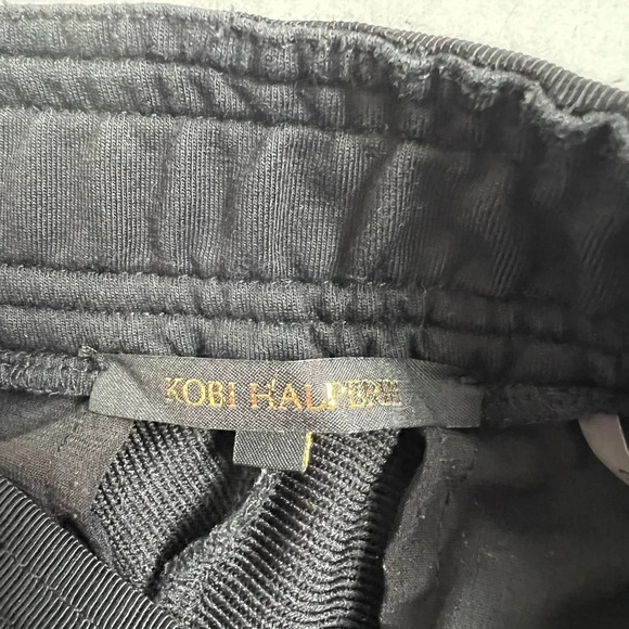 Kobi Halperin Womens Pull On Black Work Office Drawstring Pants Trousers Cotton - Picture 6 of 8